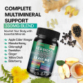 Supplemento de musgo para el cabello de aceite de semilla negra.